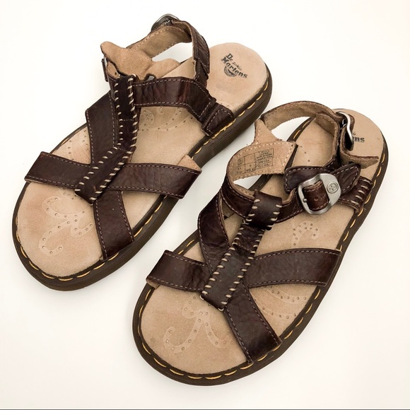 Dr. Martens Shoes - DR MARTENS • vintage brown buckle sandals